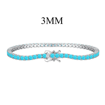 [Clover Jewelery]Dainty Charming Round Cut Tennis Bracelet