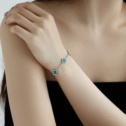 [Clover Jewelery]Four-Leaf Clover Exquisite Bracelet