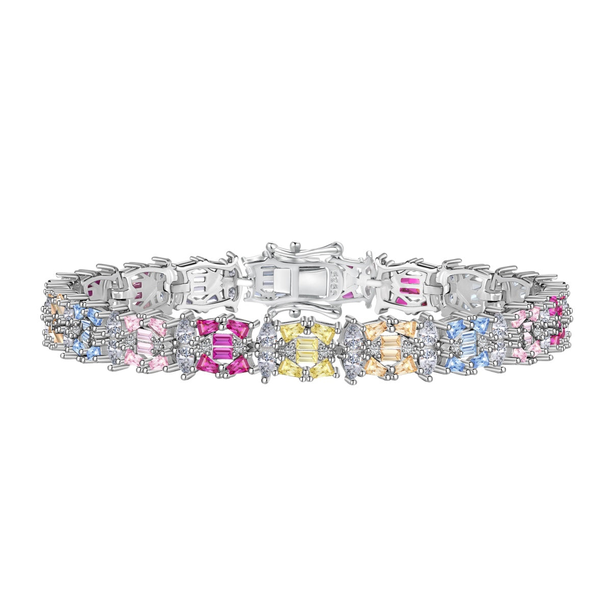 [Clover Jewelery]Delicate Colorful Multi Cut Party Bracelet