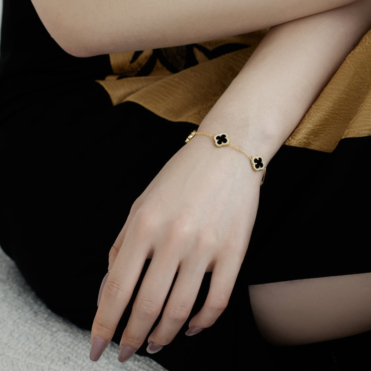 [Clover Jewelery]Four-Leaf Clover Exquisite Bracelet