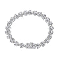 [Clover Jewelry]0.75 Karat Elegantes romantisches Herzform Liebhaber Armband