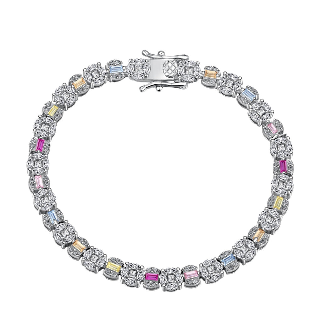 [Clover Jewelry]Funkelndes Radiant Multi-Cut Alltagsarmband