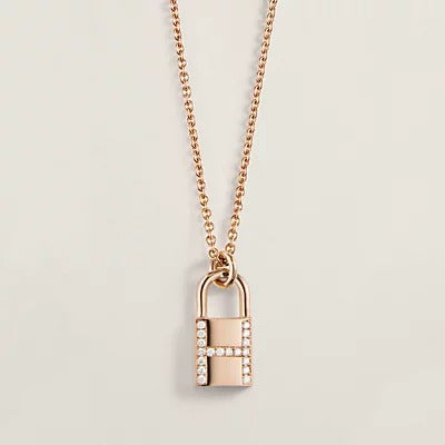 [Clover Jewelery]HM ADVANCED NICHE LOCK HEAD NECKLACE DIAMONDS