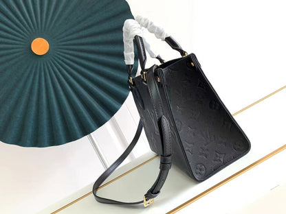 ONTHEGO PM 25 BLACK MONOGRAM EMPREINTE GIANT CANVAS