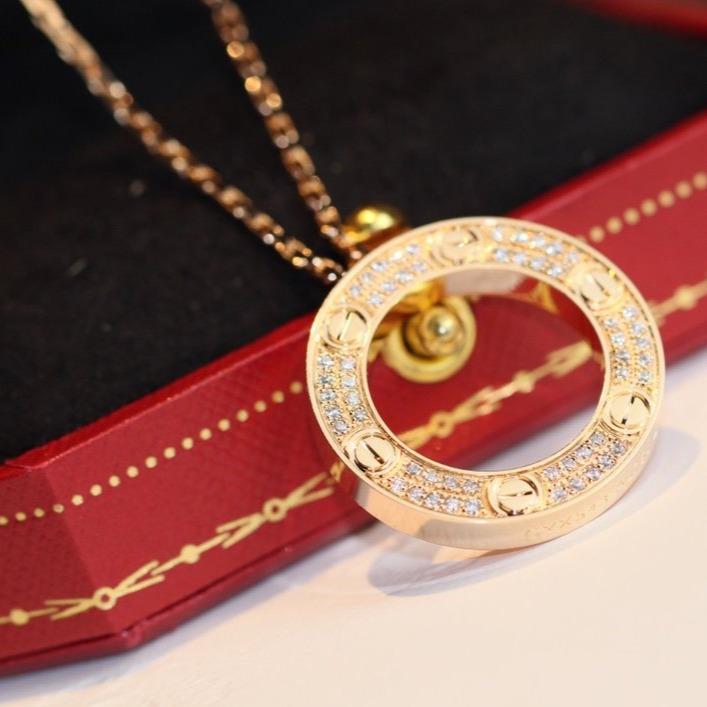 [Clover Jewelry]LIEBESKETTE VERSTELLBAR ROSÉGOLD