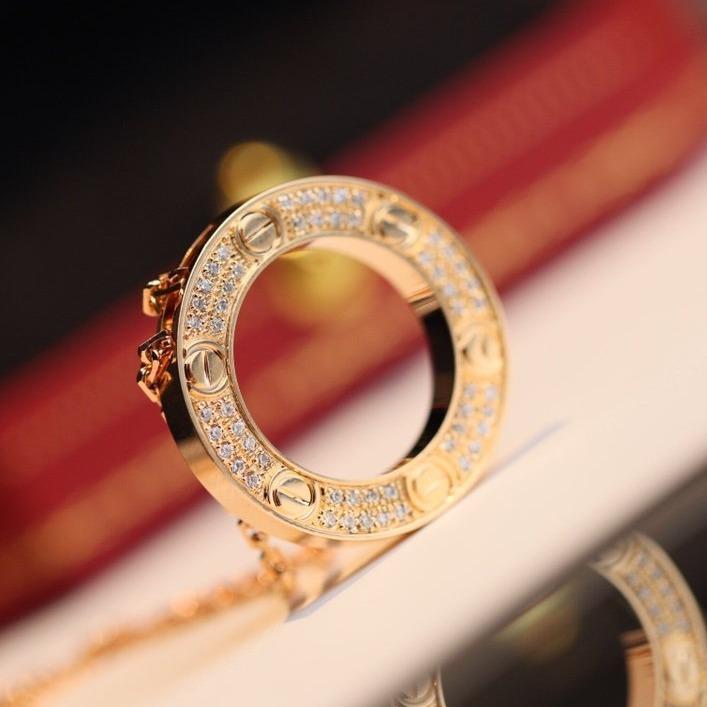 [Clover Jewelery]LOVE NECKLACE ADJUSTABLE ROSE GOLD