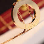 [Clover Jewelry]LIEBESKETTE VERSTELLBAR ROSÉGOLD