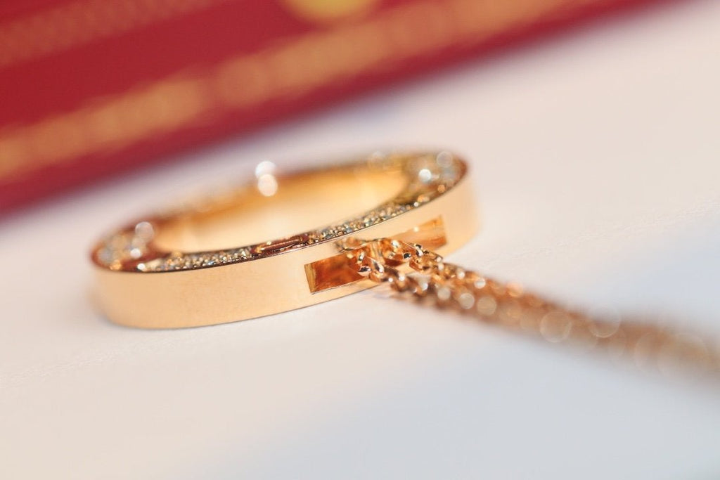 [Clover Jewelry]LIEBESKETTE VERSTELLBAR ROSÉGOLD
