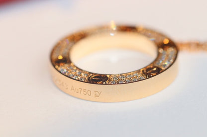 [Clover Jewelery]LOVE NECKLACE ADJUSTABLE ROSE GOLD