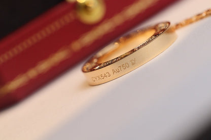 [Clover Jewelery]LOVE NECKLACE ADJUSTABLE ROSE GOLD