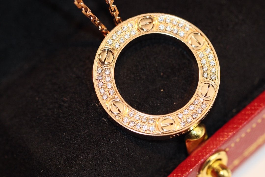 [Clover Jewelery]LOVE NECKLACE ADJUSTABLE ROSE GOLD