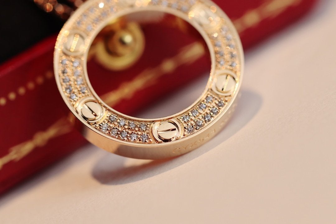 [Clover Jewelry]LIEBESKETTE VERSTELLBAR ROSÉGOLD