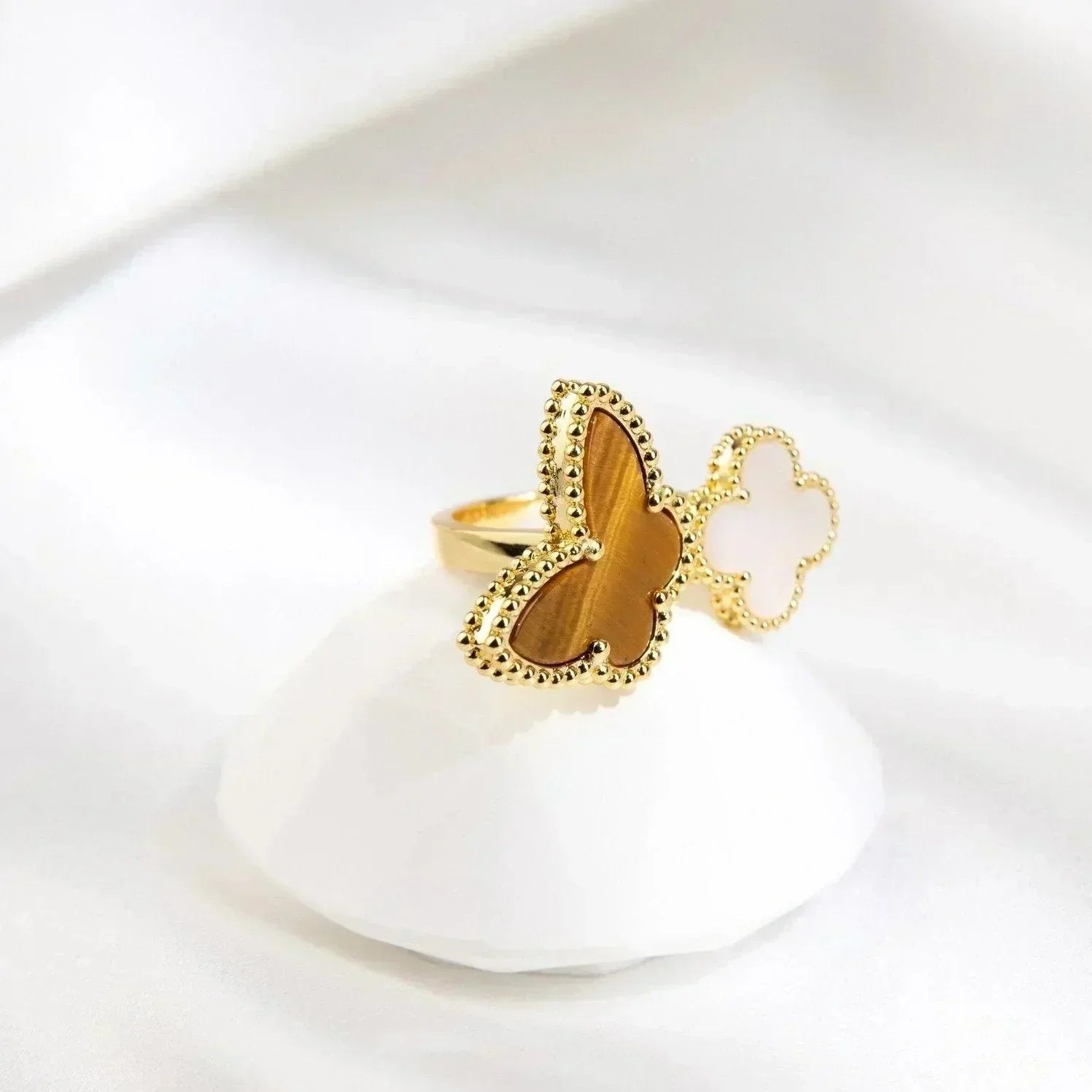[Clover Jewelry]LUCKY BETWEEN THE FINGER RING