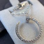 [Clover Jewelry]JUSTE NECKLACE SILVER DIAMONDS