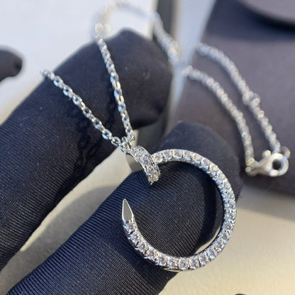 [Clover Jewelery]JUSTE NECKLACE SILVER DIAMONDS