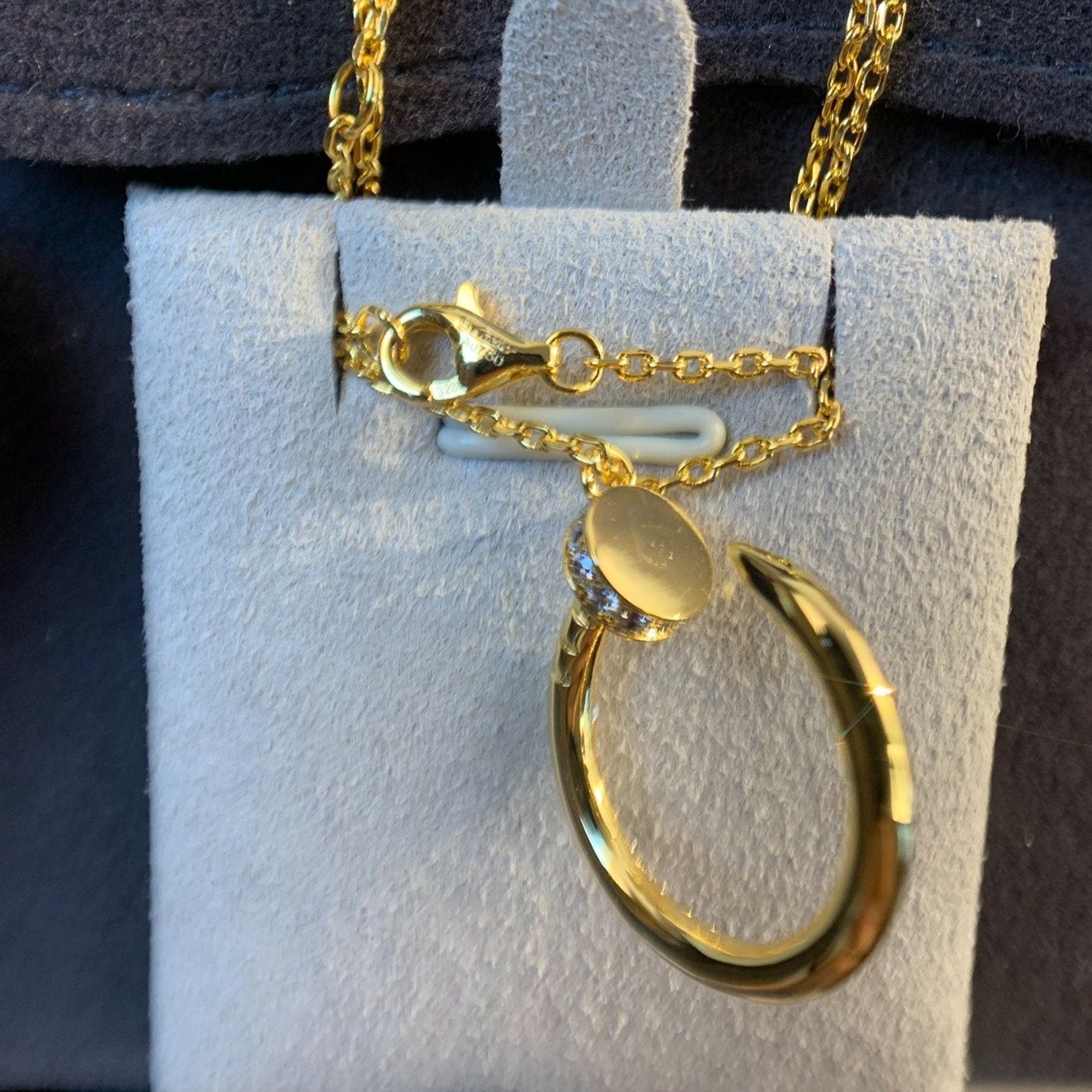 [Clover Jewelry]JUSTE NECKLACE GOLD DIAMONDS