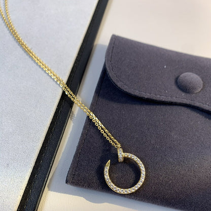 [Clover Jewelery]JUSTE NECKLACE GOLD DIAMONDS