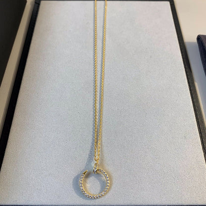 [Clover Jewelery]JUSTE NECKLACE GOLD DIAMONDS