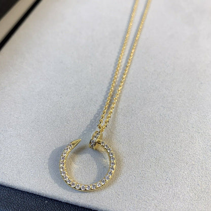 [Clover Jewelery]JUSTE NECKLACE GOLD DIAMONDS