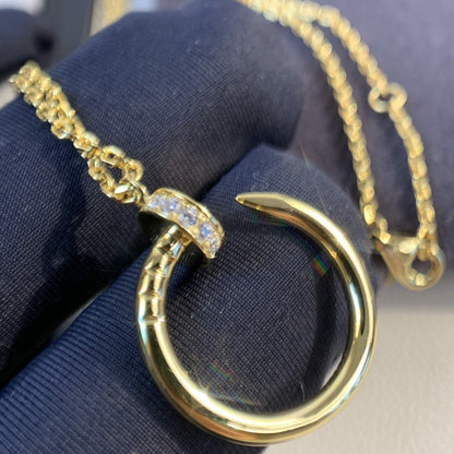 [Clover Jewelery]JUSTE NECKLACE GOLD DIAMONDS