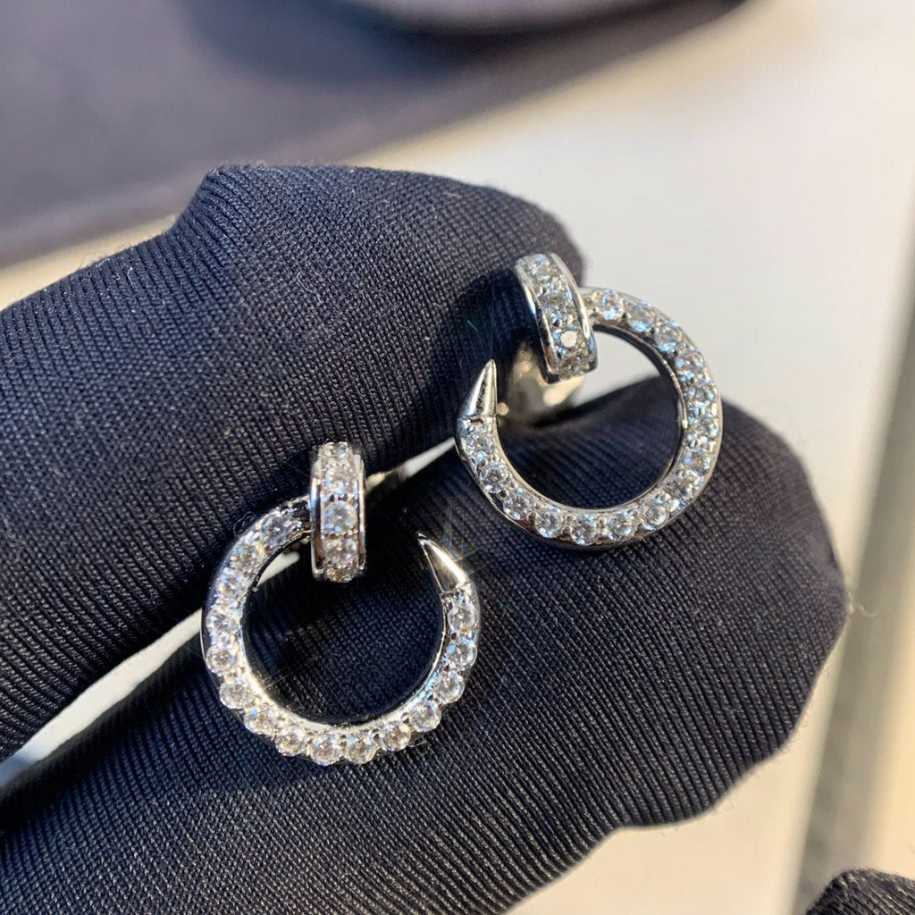 [Clover Jewelry]JUSTE OHRRINGE SILBER DIAMANTEN