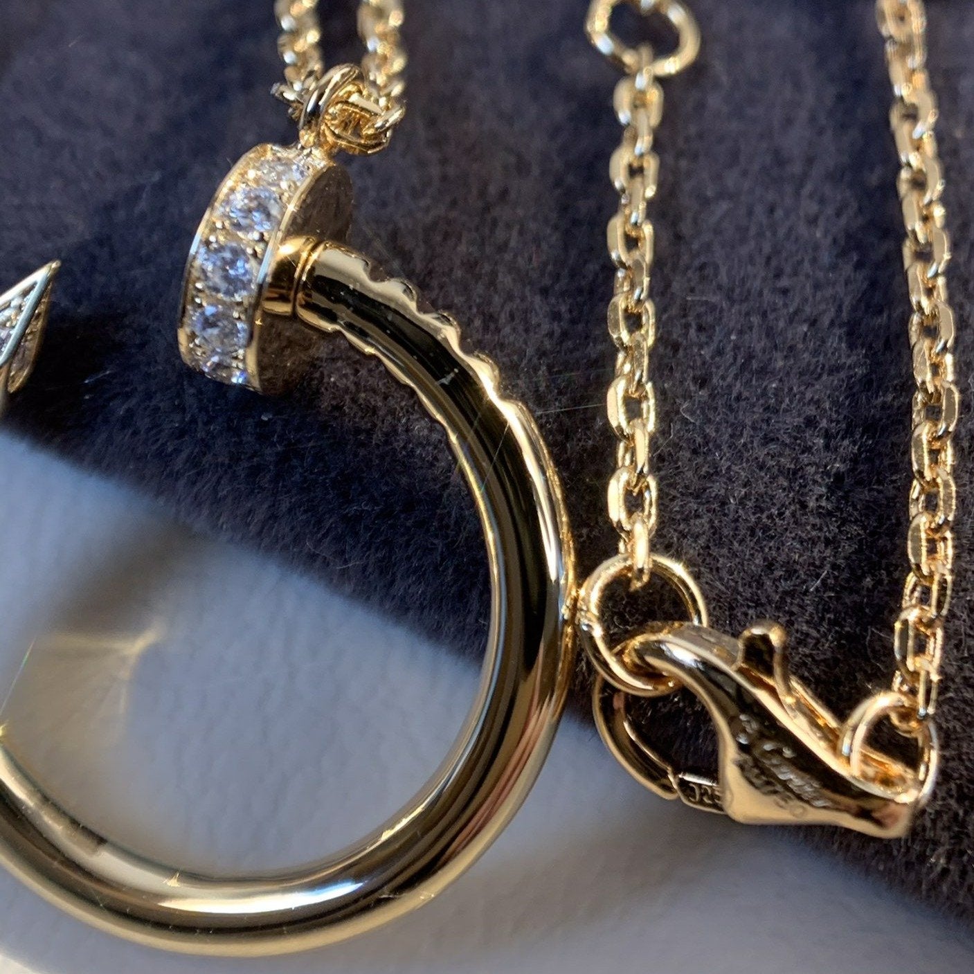 [Clover Jewelery]JUSTE NECKLACE PINK GOLD