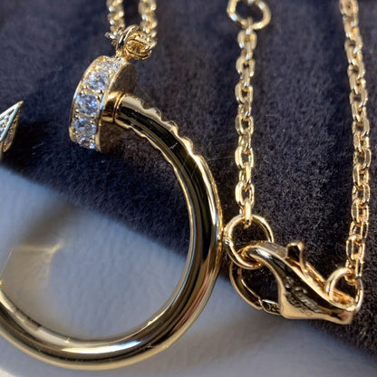 [Clover Jewelery]JUSTE NECKLACE PINK GOLD