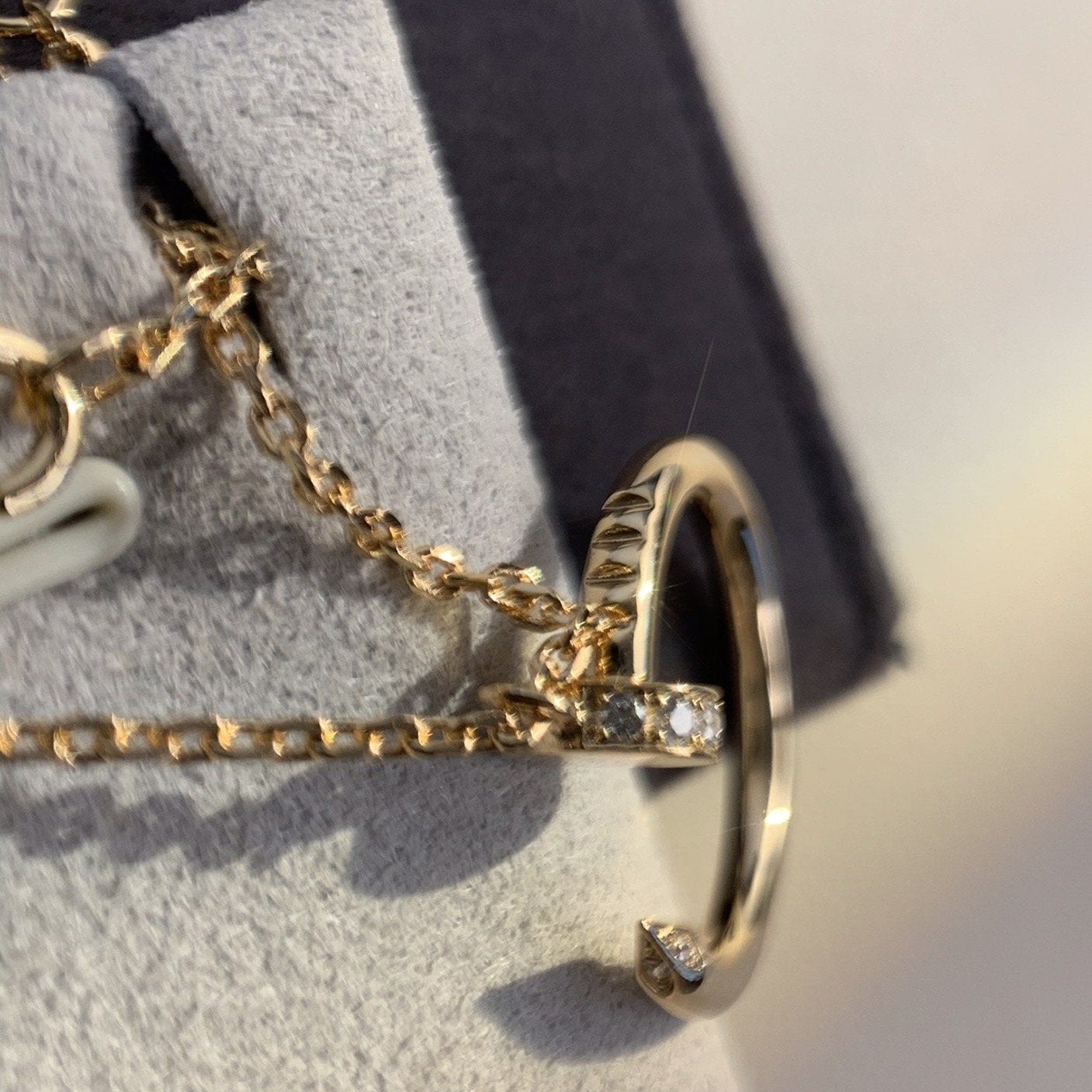 [Clover Jewelery]JUSTE NECKLACE PINK GOLD