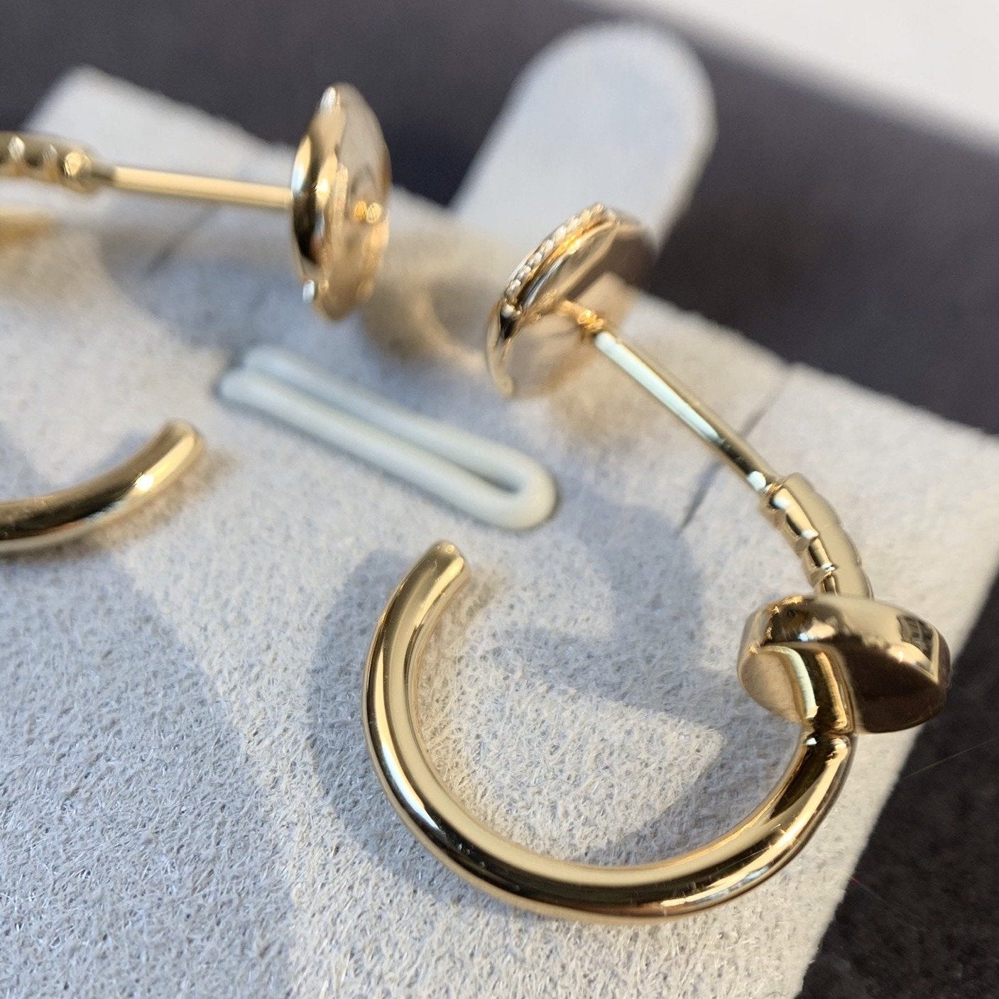 [Clover Jewelry]JUSTE EARRINGS PINK GOLD