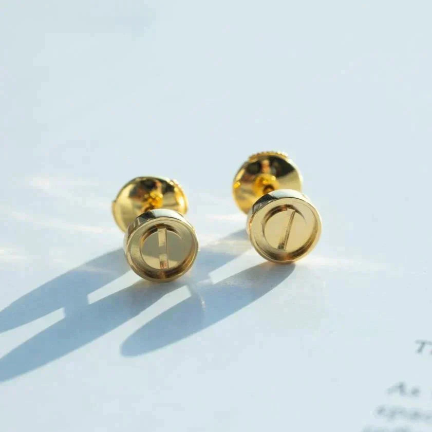 [Clover Jewelery]LOVE EARRINGS GOLD 10MM