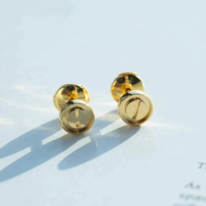 [Clover Jewelery]LOVE EARRINGS GOLD 10MM