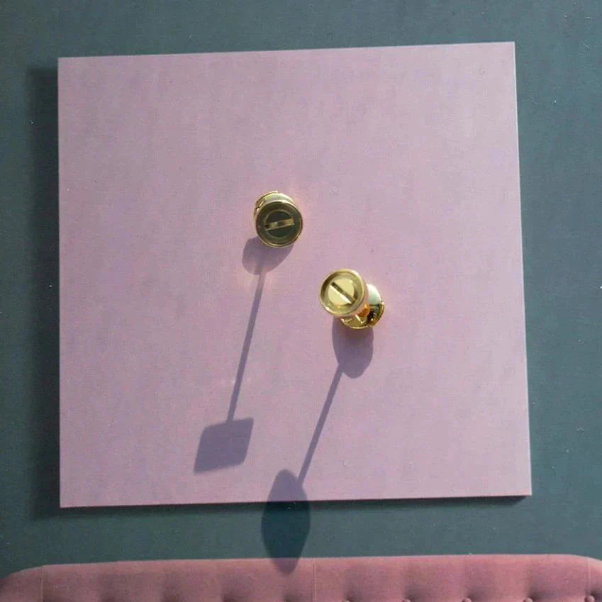 [Clover Jewelery]LOVE EARRINGS GOLD 10MM