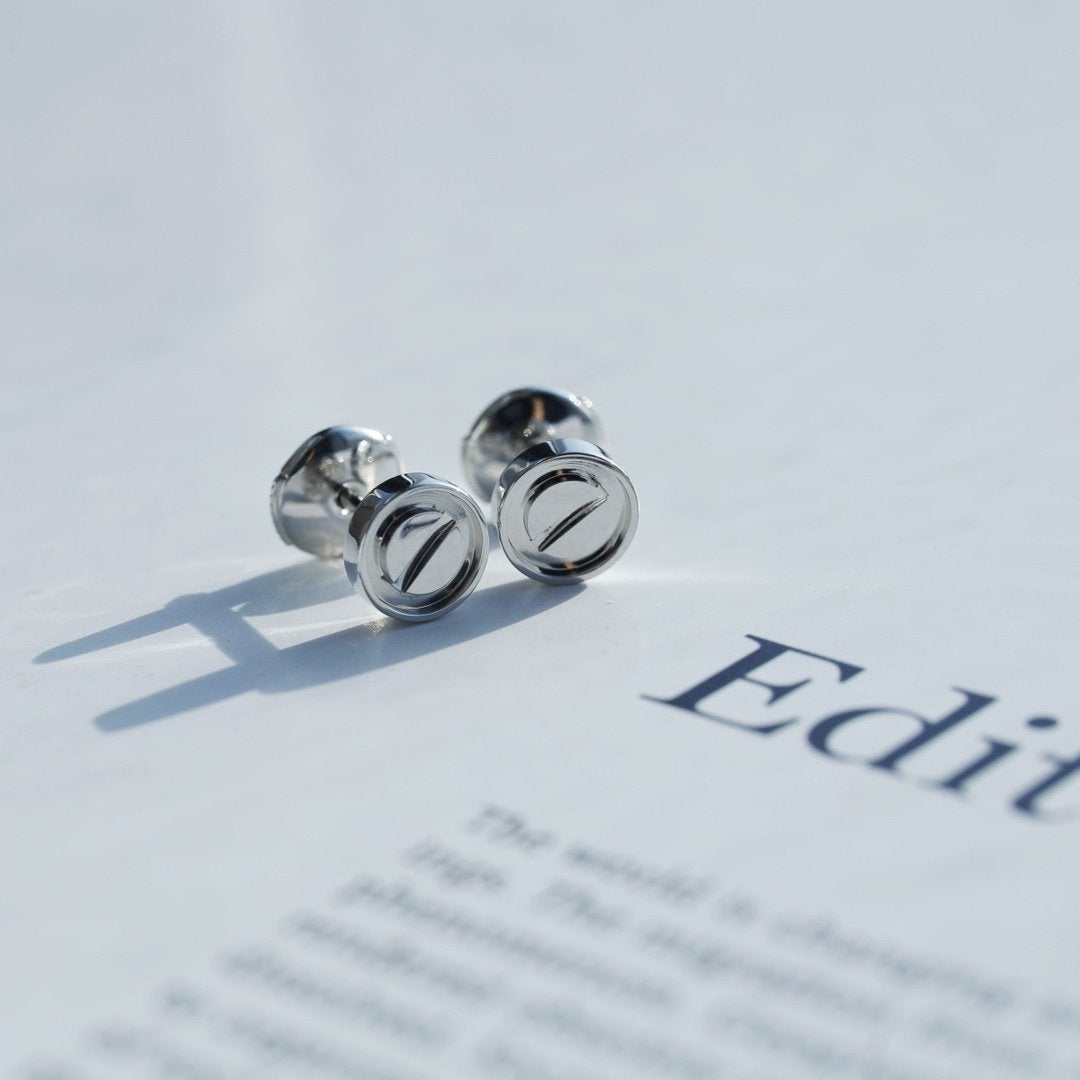 [Clover Jewelery]LOVE EARRINGS SILVER 10MM