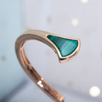 [Clover Jewelry]DREAM BRACELET OPEN MALACHITE PINK GOLD
