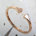 [Clover Jewelry]DREAM BRACELET OPEN PINK GOLD MOP DIAMOND