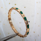 [Clover Jewelry]SERPENTI BRACELET PINK GOLD MALACHITE