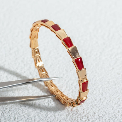 [Clover Jewelery]SERPENTI BRACELET PINK GOLD RUBELLITE