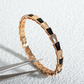 [Clover Jewelry]SERPENTI BRACELET PINK GOLD ONYX