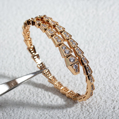 [Clover Jewelery]SERPENTI BRACELET 6.8MM PINK GOLD DIAMOND