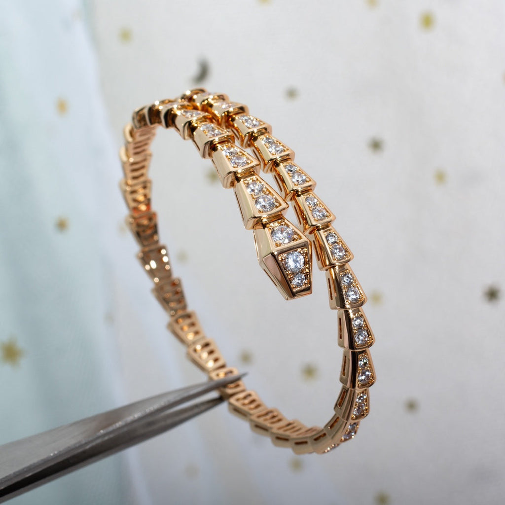 [Clover Jewelry]SERPENTI BRACELET 6.8MM PINK GOLD DIAMOND