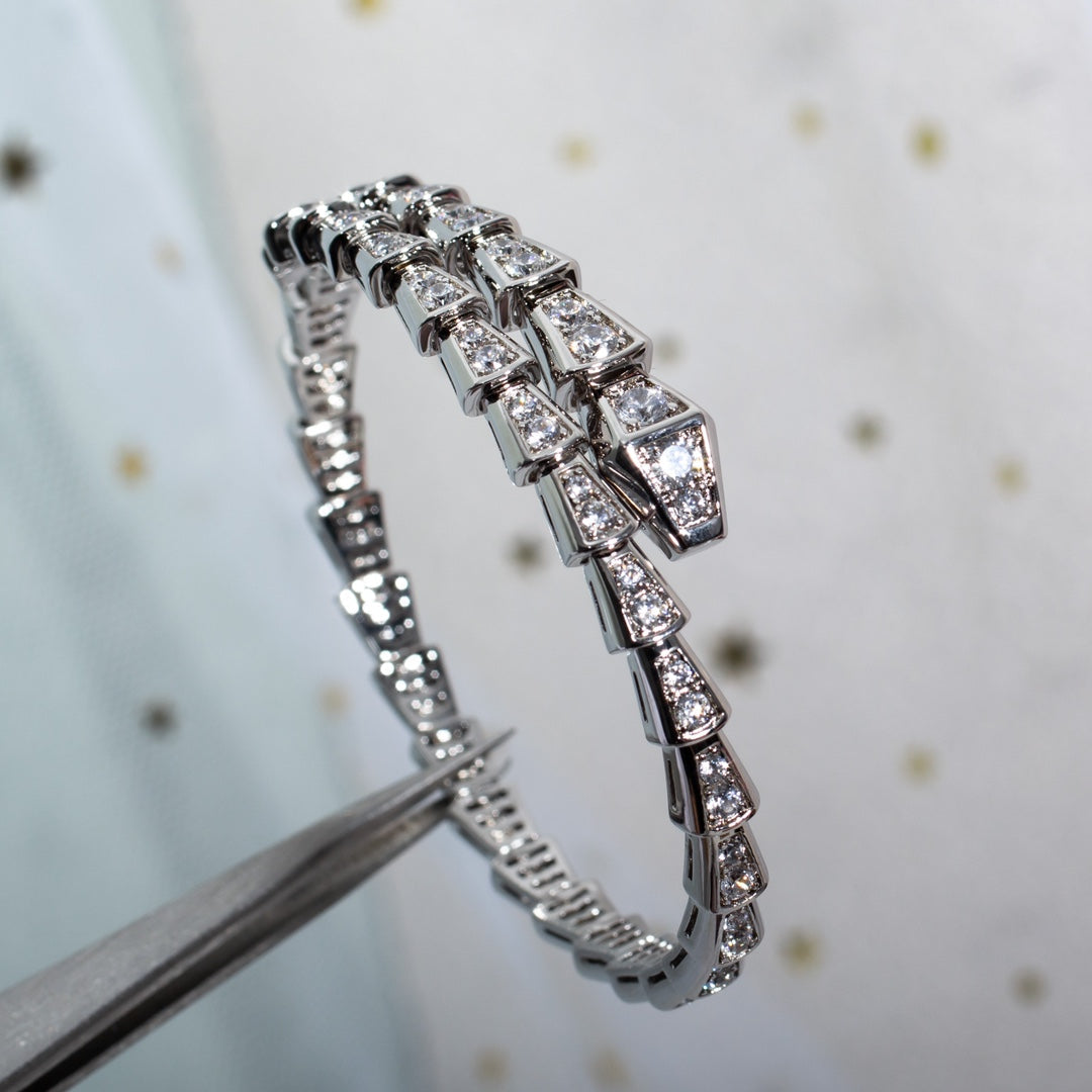 [Clover Jewelery]SERPENTI BRACELET 6MM SILVER DIAMOND