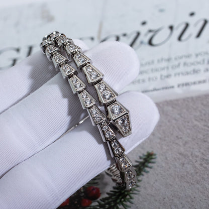[Clover Jewelery]SERPENTI BRACELET 6MM SILVER DIAMOND