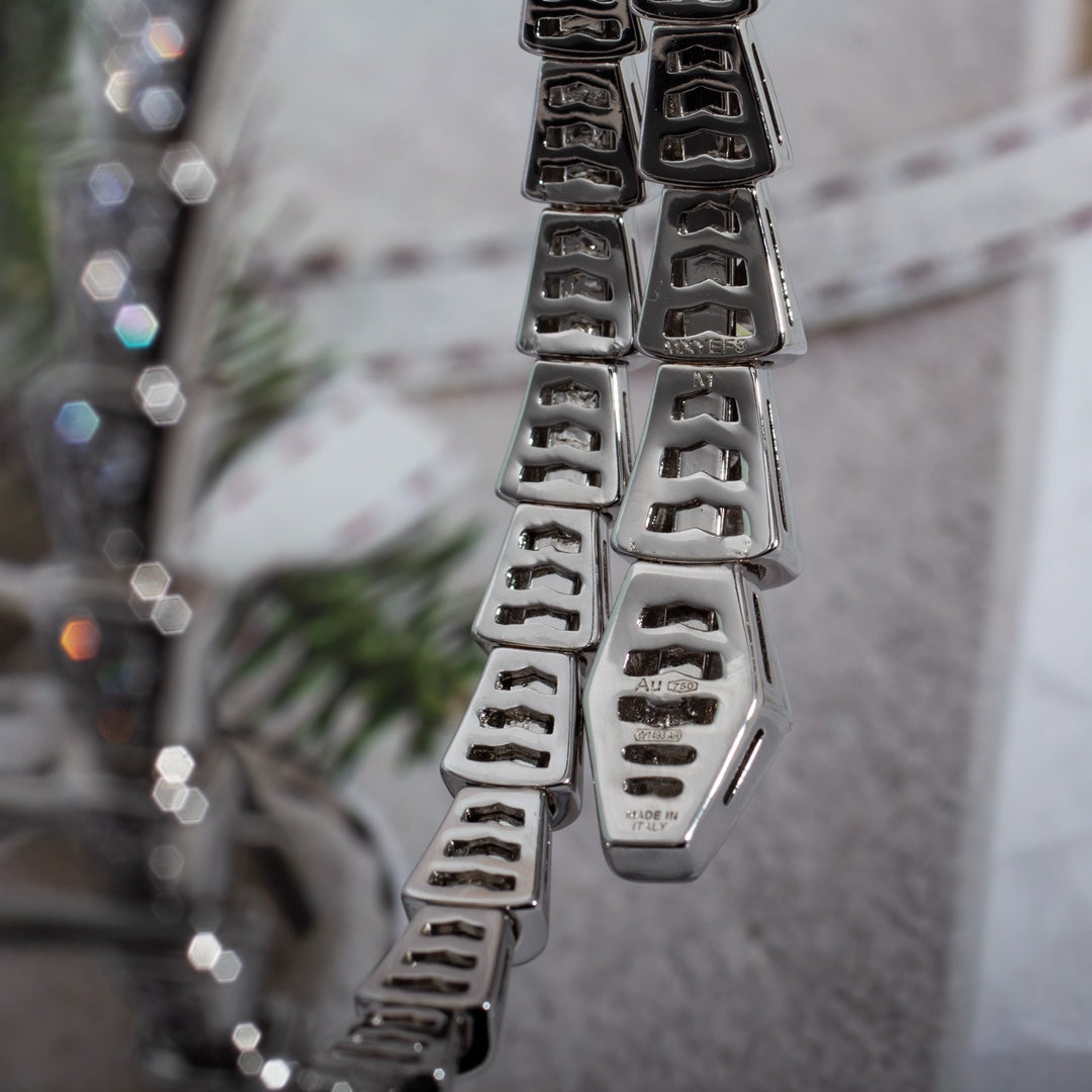 [Clover Jewelery]SERPENTI BRACELET 6MM SILVER DIAMOND