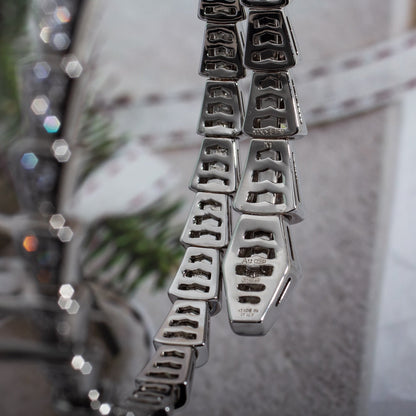 [Clover Jewelery]SERPENTI BRACELET 6MM SILVER DIAMOND