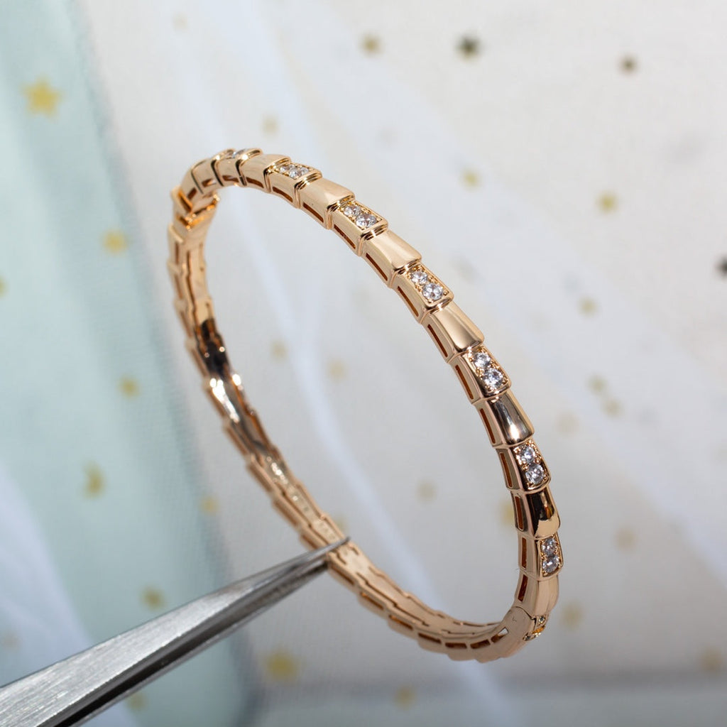 [Clover Jewelry]SERPENTI BRACELET PINK GOLD DIAMOND