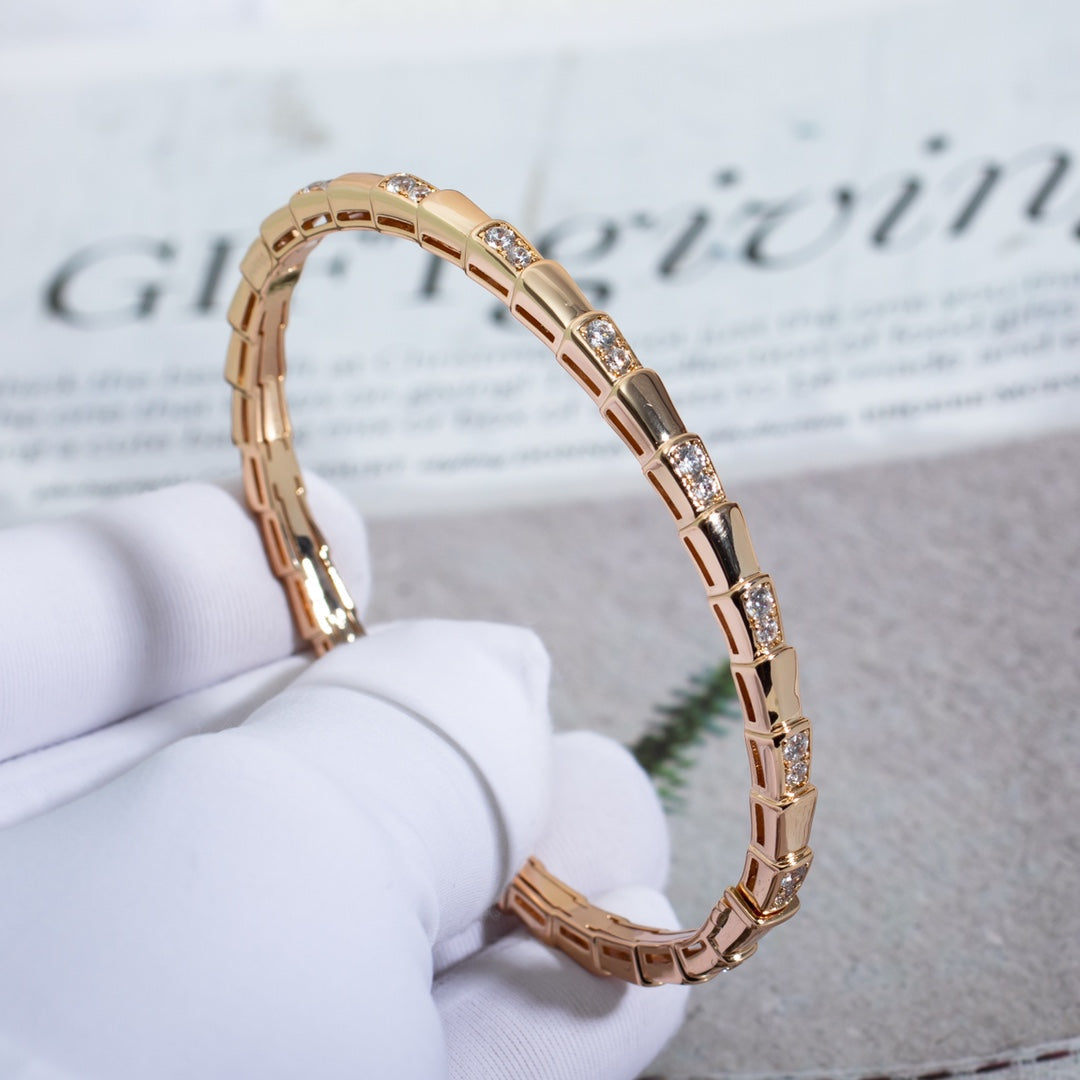 [Clover Jewelry]SERPENTI BRACELET PINK GOLD DIAMOND