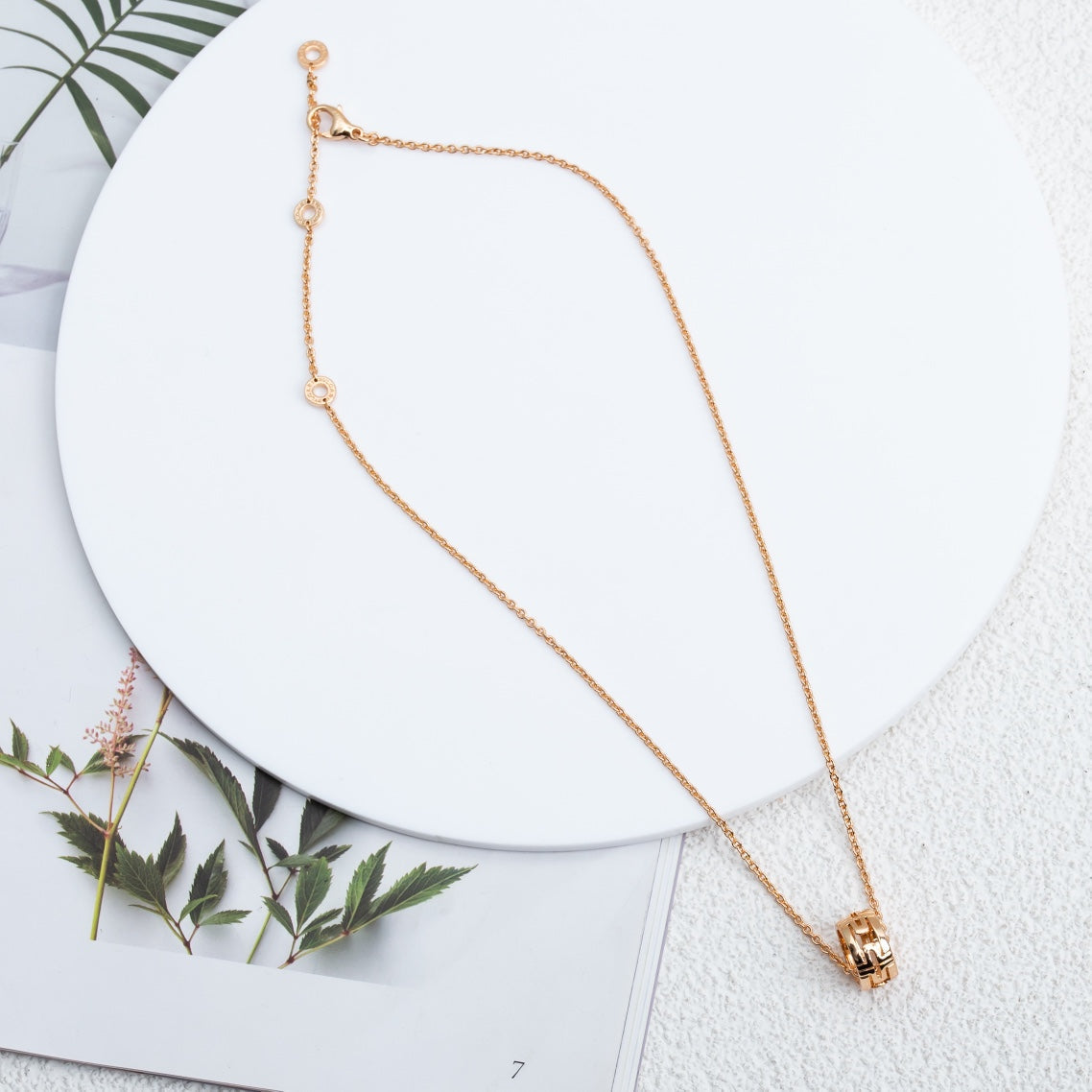[Clover Jewellery] PARENTESI HALSKETTE ROSA GOLD