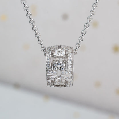 [Clover Jewelry] PARENTESI HALSKETTE SILBER DIAMANT
