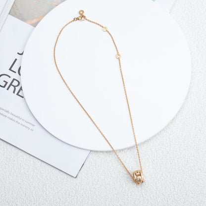 [Clover Jewellery] PARENTESI HALSKETTE ROTGOLD DIAMANT