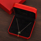 [Clover Jewelry]AMULETTE GOLD MALACHITE NECKLACE